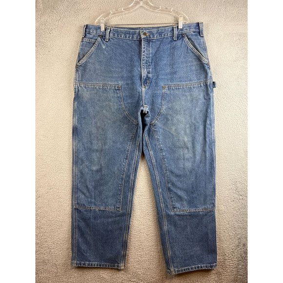 Carhartt Men's Straight Denim Pants, Size W29 unclear blue type Vintage Second Hand